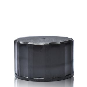 28mm Plastic Screw Cap - Black