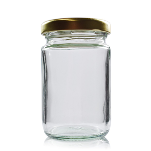 106ml (3.5oz) Glass Food Jar With Lid - Gold