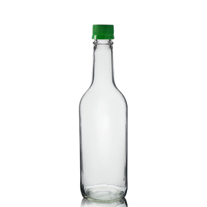 500ml Clear Glass Mountain Bottle & MCA Screw Cap - Green