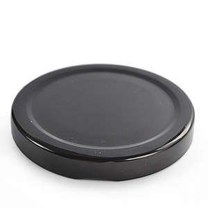 66mm Metal Twist Off Lids - Black