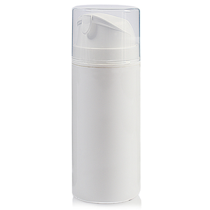 100ml Pearl Airless Dispenser Bottle With Clear Over-Cap