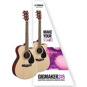 Yamaha Gigmaker 315 Electric-Acoustic Guitar Pack inc Gig Bag & Accessories