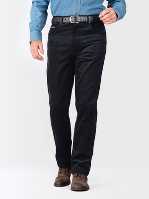 Black Needle Cord Jeans