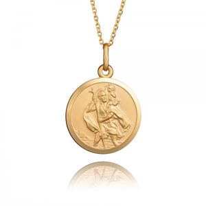 18ct Gold Vermeil StChristopher Necklace