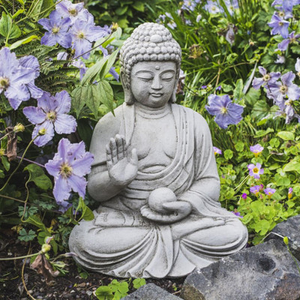 Medium Buddha with Ball in Hand Garden Statue