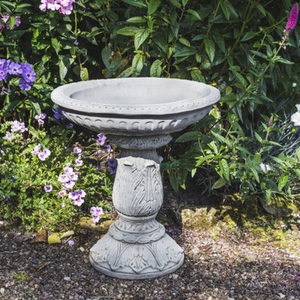Beautifully Designed Ornate Stone Bird Bath