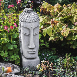 Traditional Temple Buddha Head Statue