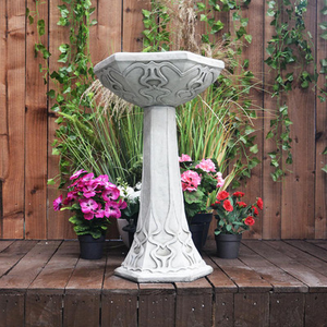 Stunning Art Deco Garden Bird Bath Garden Ornaments