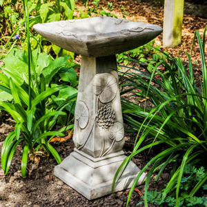 Lillypad Leaf Design Garden Bird Bath