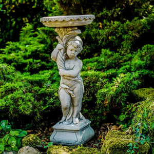 Gothic Design Stone Bird Bath
