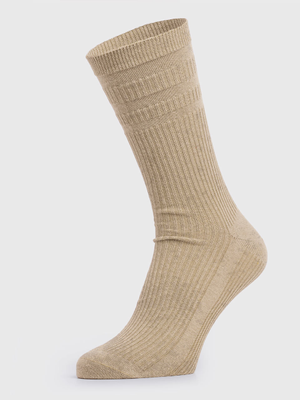 Oatmeal Soft Top Cotton Socks
