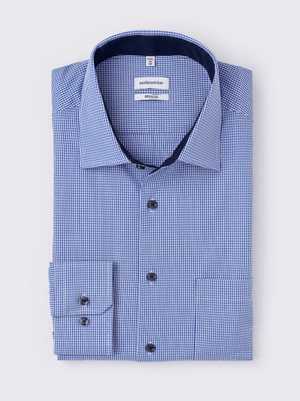 Seidensticker Check Long Sleeve Non-Iron Shirt