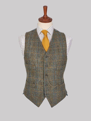 Bronze Harris Tweed® Waistcoat