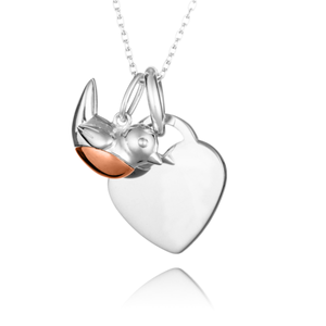 Sterling Silver RobinMemorial Necklace