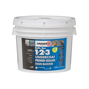 Zinsser Bulls Eye 1-2-3® Undercoat Primer, Sealer And Stain Blocker White 9.8L