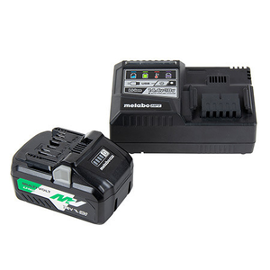 Metabo HPT HPT-UC18YSL3B1 36V/18V MultiVolt Lithium Ion Slide Battery and Charger Starter Kit (4.0Ah/8.0Ah)