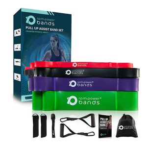 Pull-Up Assist Resistance Bands (Single) - Extra Strong (Green) | 45mm / 50-125lbs
