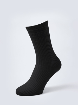 Black Soft Top Cotton Socks