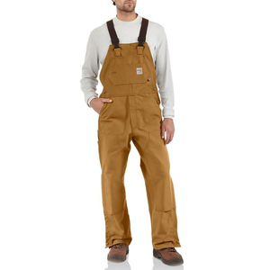 Flame-Resistant Unlined Duck Bib Overall