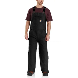 Loose Fit Washed Duck Insulated Bib Overall