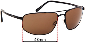 Sunglass Fix Replacement Lenses for Serengeti Mazzo - 63mm Wide