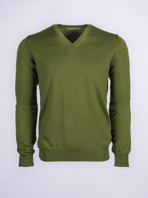 Leaf Merino V-Neck Jumper