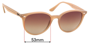 Sunglass Fix Replacement Lenses for Ray-Ban RB4305 - 53mm Wide