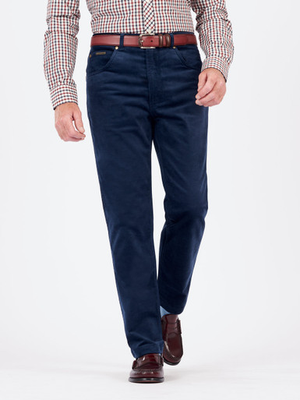 Navy Velveteen Jeans