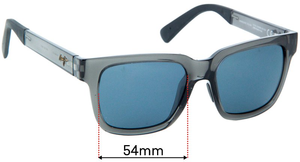 Sunglass Fix Replacement Lenses for Maui Jim MJ540 Mongoose - 54mm Wide