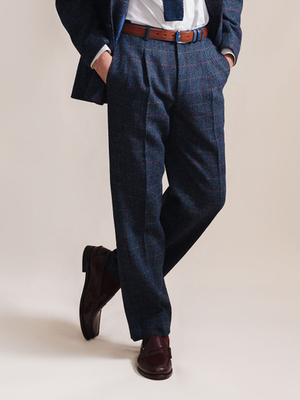 Slate Blue Harris Tweed® Trousers