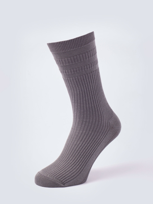 Grey Soft Top Cotton Socks