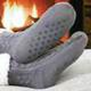 Slipper Socks (Pair) - Grey