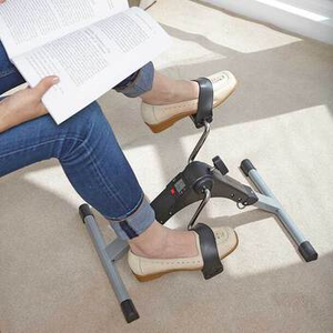 Easylife Portable Pedal Exerciser in Grey, Chrome