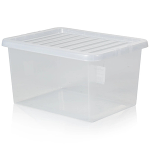 Pallet Deal x 100 - 31 Litre Crystal Plastic Storage Boxes with Lids