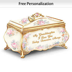 My Granddaughter, I Love You Personalized Music Box