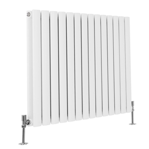 Milano Aruba - Horizontal Designer Radiator - Double Panel - 600mm x 826mm - White