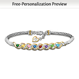 Birthstone Family Is Forever Personalized Bracelet