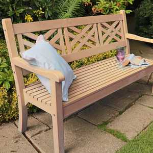 Winawood Speyside 3 Seater Bench -Grey  - L:156.5 X W:64 X H:93.5- Grey