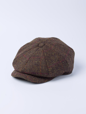 Bronze Harris Tweed® Baker Boy Cap