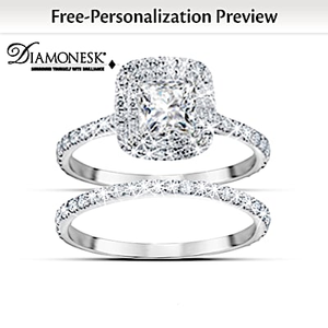 A Love Like No Other Personalized Bridal Ring Set