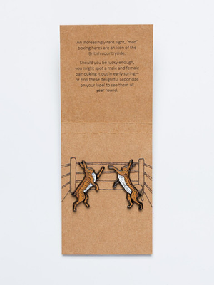 Hares Lapel Pins