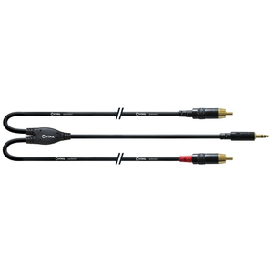 Cordial Essentials REAN 3.5mm Stereo Gold to 2x RCA Gold Cable (3m)