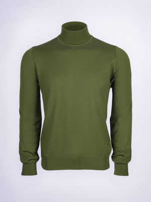 Leaf Merino Polo Neck Jumper