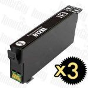 Compatible Epson 812XL C13T05E192 Black High Yield 3-Pack Inkjet Cartridge
