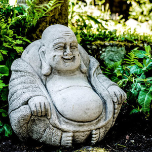 Medium Happy Buddha Garden Statue