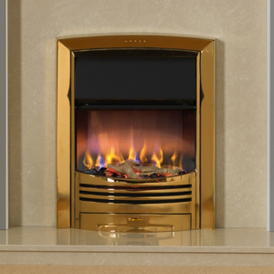 Dimplex Glencoe Optiflame Electric Fire, Brass