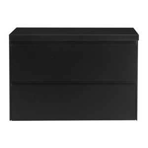 Badkamermeubel Nero voor waskom 80cm mat zwart