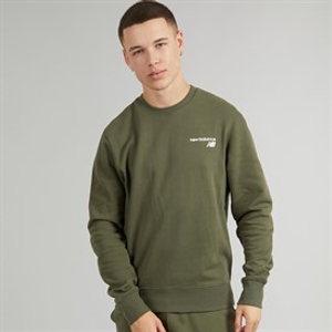 New Balance Mens Classic Core Sweatshirt Army Green