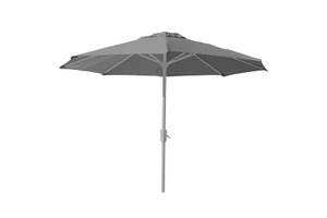 3m Deluxe Round Aluminium Parasol - Grey