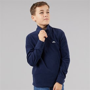 Trespass Junior Boys Masonville 1/2 Zip Micro Fleece Navy